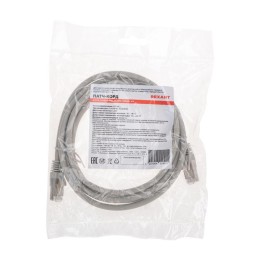 Патч-корд S/FTP CAT 6A (10G) RJ45-RJ45 28AWG LSZH сер. 2м Rexant 02-0390-2