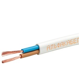 Провод ШВВП 2х0.5 (уп.20м) АЛЬФАКАБЕЛЬ 05004