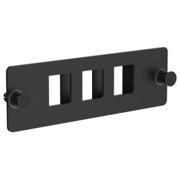 Планка для 3-х Keystone FTP с заземлением черная ITK CP05-3F