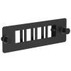 Планка для 4-х Keystone FTP с заземлением черная ITK CP05-4F