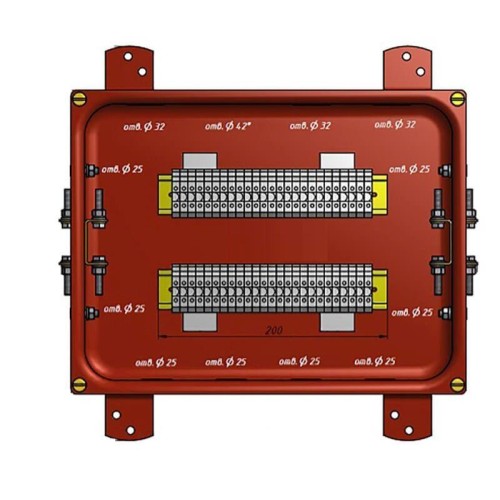Коробка КС-30 УХЛ1.5 IP65 метал. заглушки ГОФРОМАТИК zeta30355