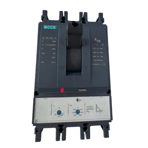 Выключатель автоматический MCCB BA-TM-630L/3P 630А (тепломагнитый ТМ ICU:50KA) ELTEC 1200630