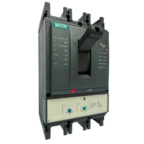 Выключатель автоматический MCCB BA-TM-630L/3P 630А (тепломагнитый ТМ ICU:50KA) ELTEC 1200630