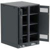 Шкаф LINEA B (пустой) 1350х900мм дверь двустворч. метал. черн. ITK LB05-13H99-2M