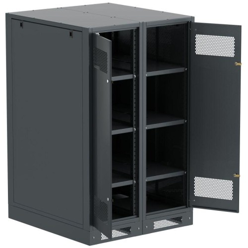 Шкаф LINEA B (пустой) 1450х900мм дверь двустворч. метал. черн. ITK LB05-14H99-2M