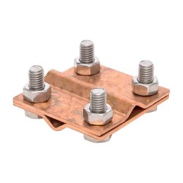 Зажим крестовидный прут-прут (пластина 57х57мм) Cu PROxima EKF lp-g3109-cu