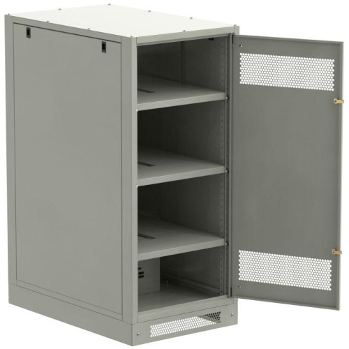 Шкаф LINEA B (пустой) 1350х600мм дверь метал. сер. ITK LB35-13H69-M