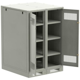 Шкаф LINEA B (пустой) 1350х900мм дверь двустворч. метал. сер. ITK LB35-13H99-2M