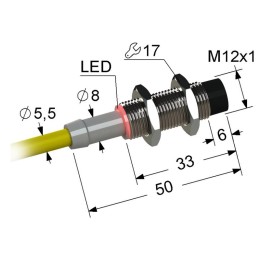 Выключатель бесконтактный PS2-12M50-8N11-Z МЕГА-К A8010-79680381