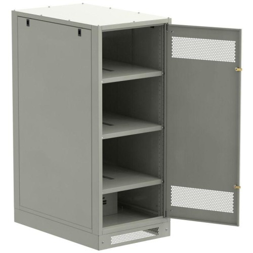 Шкаф LINEA B (пустой) 1450х600мм дверь метал. сер. ITK LB35-14H69-M