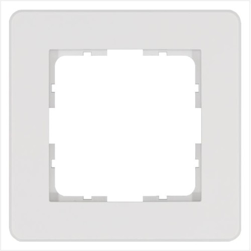Рамка 1-м G-Flex бел. глянцевый Jasmart G1101W