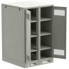 Шкаф LINEA B (пустой) 1450х900мм дверь двустворч. метал. сер. ITK LB35-14H99-2M