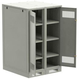 Шкаф LINEA B (пустой) 1450х900мм дверь двустворч. метал. сер. ITK LB35-14H99-2M