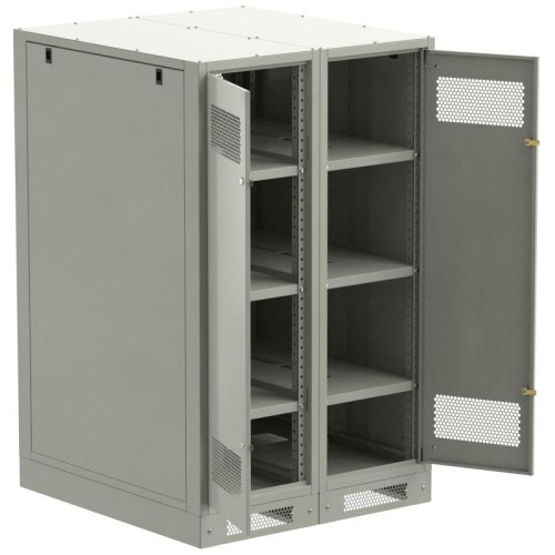 Шкаф LINEA B (пустой) 1450х900мм дверь двустворч. метал. сер. ITK LB35-14H99-2M