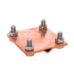 Зажим универсальный полоса 40 - прут 10 (пластина 70х70мм) Cu PROxima EKF lp-55922-cu