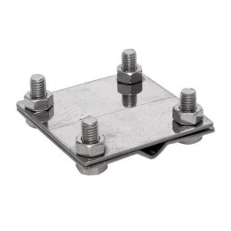 Зажим заземлитель 20 - полоса 50 (пластина 70х80мм) Ni PROxima EKF lp-57080-ni