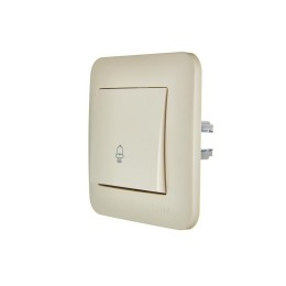 Кнопка звонка 1-кл.СП ASTI 10А IP20 в сборе крем. LEZARD 7081-0303-103