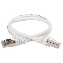 Патч-корд кат.6A S/FTP 1м standart 50мкд бел. ITK PC08-C6ASL-1M-SC-HC