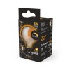 Лампа светодиодная филаментная Black Filament 6Вт G95 шар золотая 2400К тепл. бел. E27 620лм диммир.