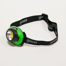 Фонарь налобный GFL 3Вт 120лм IP42 элементы питания 3хAAA GAUSS GF302