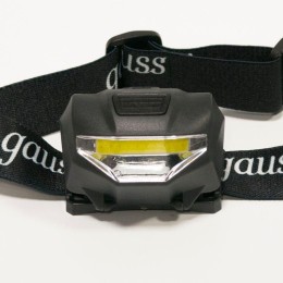 Фонарь налобный GFL 1Вт 100лм IP42 элементы питания 3хAA GAUSS GF306