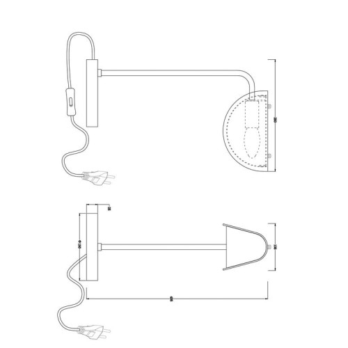 Светильник настольный Mallow 40Вт E14х1 IP20 Freya FR5228TL-01C