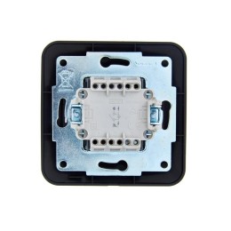 Выключатель 1-кл. 1п СП ASTI 10А IP20 с подсветкой в сборе черн. бархат LEZARD 7081-4242-111