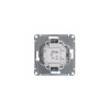 Переключатель проходной 1-кл. СП Glossa 10А IP20 (сх. 6) 10AX механизм бел. SE GSL000161