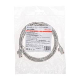 Патч-корд U/UTP CAT 6A (10G) RJ45-RJ45 28AWG LSZH сер. 2м Rexant 02-0380-2