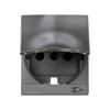 Накладка на 75432- 75464-69 с защ. шторки и крышкой Simon82 Centralizations алюм. 82090-53