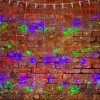 Гирлянда светодиодная "Светодиодный Дождь" 2х1.5м 192LED RGB мультиколор 28Вт 230В IP65 постоян. све