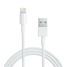 Кабель USB для iPhone 5/6/7 моделей оригинал (чип MFI) 1м бел. Rexant 18-0000