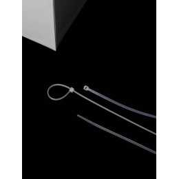 Хомут кабельный 2.5х250 нейл. бел. (уп.100шт) IEK UHH31-D025-250-100