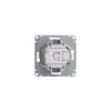 Переключатель проходной 1-кл. СП Glossa 10А IP20 (сх. 6а) 10AX с подсветкой механизм бел. SE GSL0001