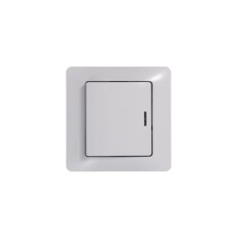 Переключатель проходной 1-кл. СП Glossa 10А IP20 (сх. 6а) 10AX с подсветкой механизм бел. SE GSL0001