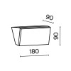 Светильник Brick 10Вт 3000К IP54 бра настен. Maytoni O436WL-L10GF3K