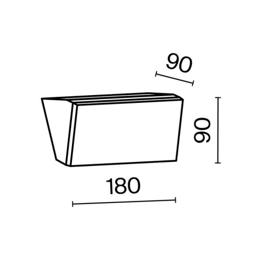 Светильник Brick 10Вт 3000К IP54 бра настен. Maytoni O436WL-L10GF3K