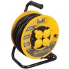 Удлинитель на катушке 4х40м с заземл. 16А IP44 Industrial plus УК40 3х1.5 термозащита IEK WKP15-16-0