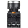 Кнопка d22мм 1НО+1НЗ MASTER с подсветкой и фиксацией зел. IEK MI-BT60-11TD-3-11-K06