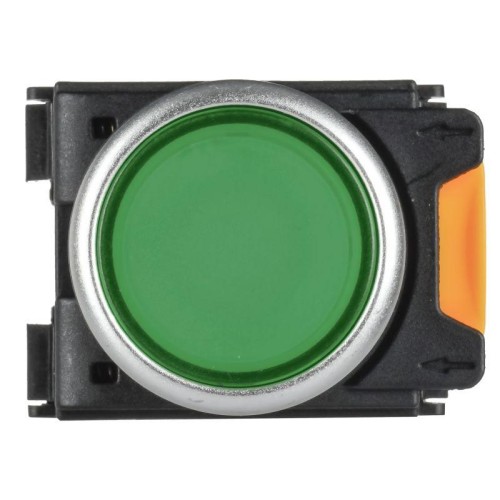 Кнопка d22мм 1НО+1НЗ MASTER с подсветкой и фиксацией зел. IEK MI-BT60-11TD-3-11-K06
