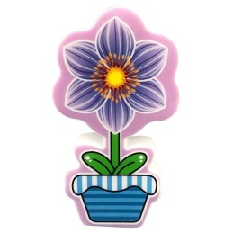 Светильник светодиодный NL-231 "Цветок" 220В ночник с выкл. розов. Camelion 13806