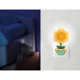 Светильник светодиодный NL-231 "Цветок" 220В ночник с выкл. розов. Camelion 13806