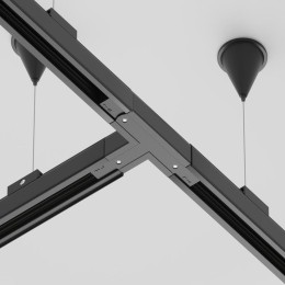 Коннектор Т-образный лев. Trinity черн. Voltega TRA-VGL005CT-31B-L