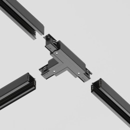 Коннектор Т-образный лев. Trinity черн. Voltega TRA-VGL005CT-31B-L