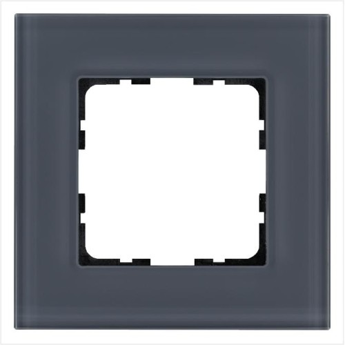 Рамка 1-м G-Glass стекло маренго Jasmart G1001GC