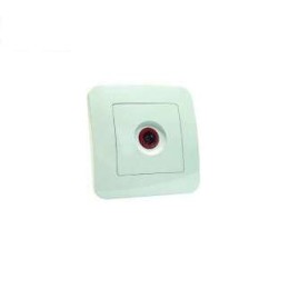 Розетка телевизионная проходная TV 1-м СП Lillium N крем. Makel 55207