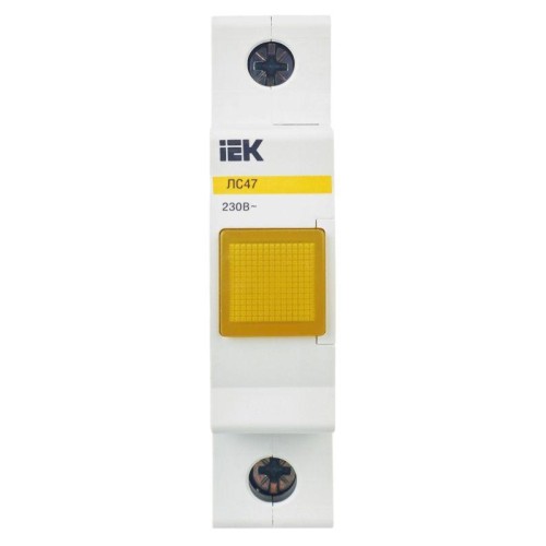 Лампа сигнальная ЛС-47 желт. KARAT IEK MLS10-230-K05