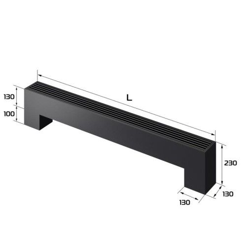 Конвектор напольный STEP-130/130/1400-2-N-BL-LG-BL Royal Thermo НС-1630641