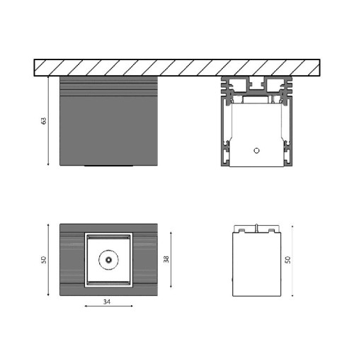 Светильник трековый SY-601231-BL-2-NW 2Вт 4000К SWG PRO черн. DesignLed 00-00003581