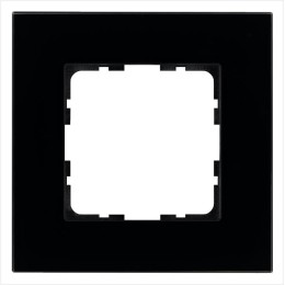 Рамка 1-м G-Glass стекло черн. Black Glass Jasmart G1001GB
